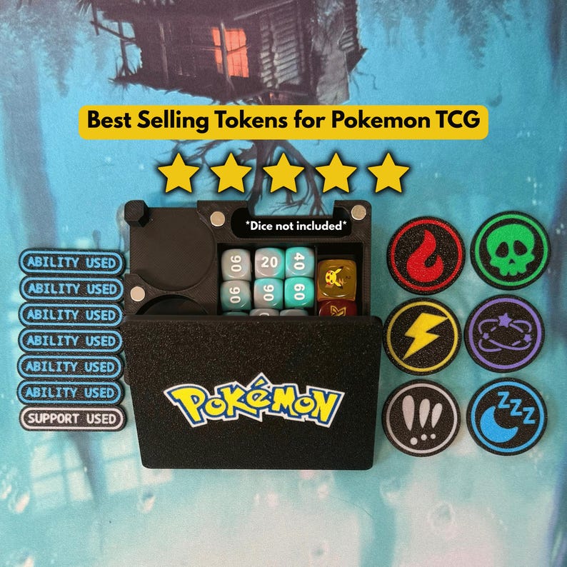 TCG Ability Tokens with Case