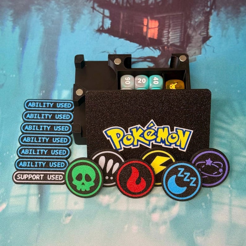 TCG Ability Tokens with Case product photograph