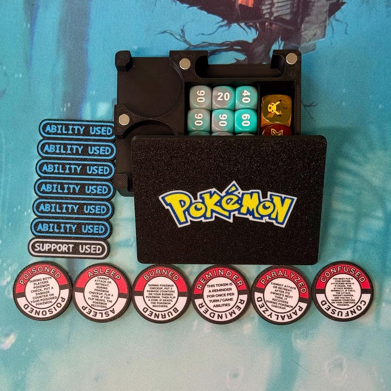 TCG Ability Tokens with Case product photograph