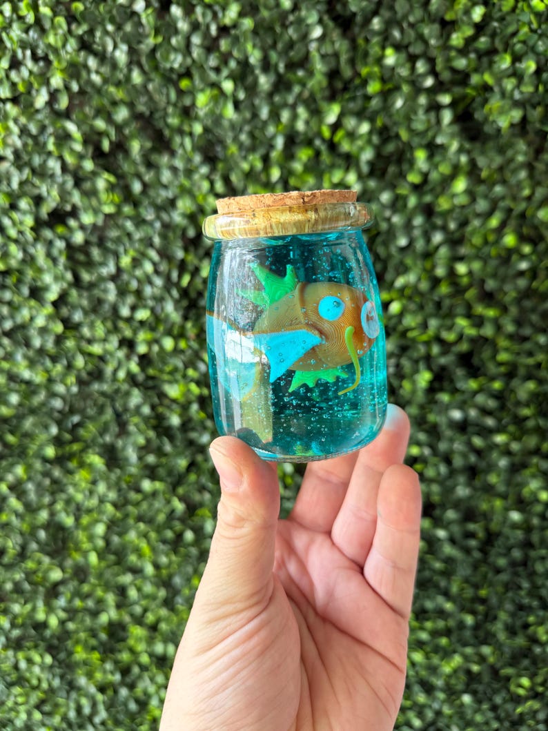Magikarp fish in a glass bottle product view 3