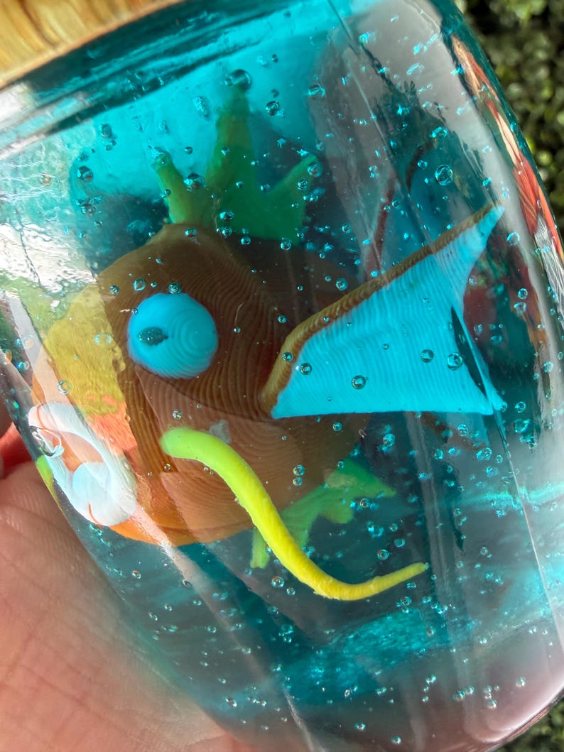 Magikarp fish in a glass bottle product view 4