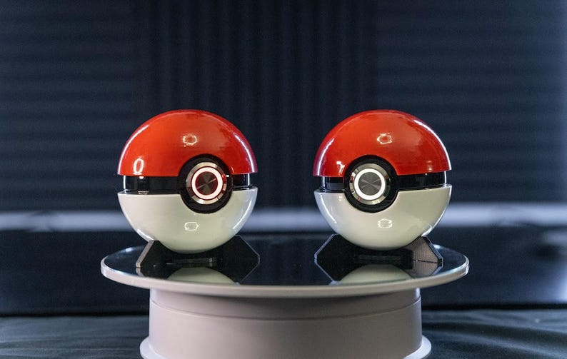Handmade LED Pokéball product view 3