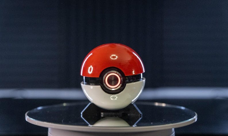 Handmade LED Pokéball product view 5