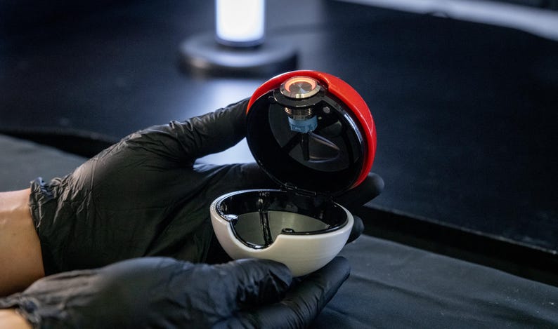 Handmade LED Pokéball product view 7