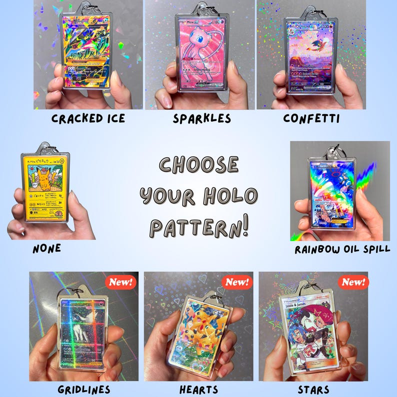 Holographic TCG Card Keychain product photograph