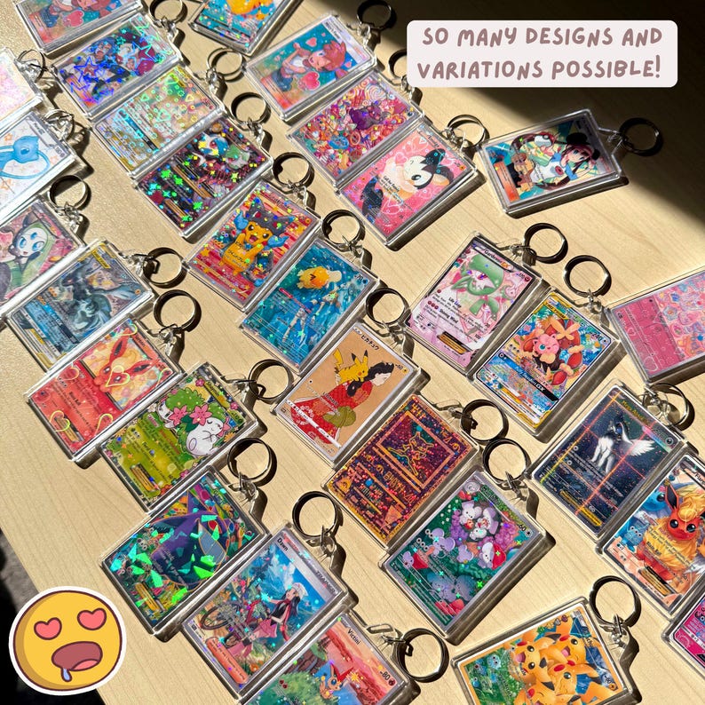 Holographic TCG Card Keychain product photograph