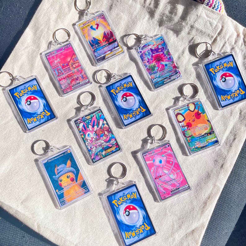 Holographic TCG Card Keychain product photograph