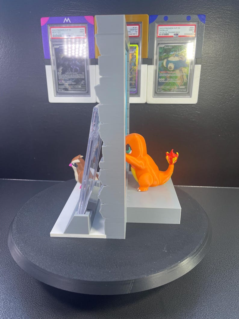 Charmander and Pidgey graded-card window display product view 3