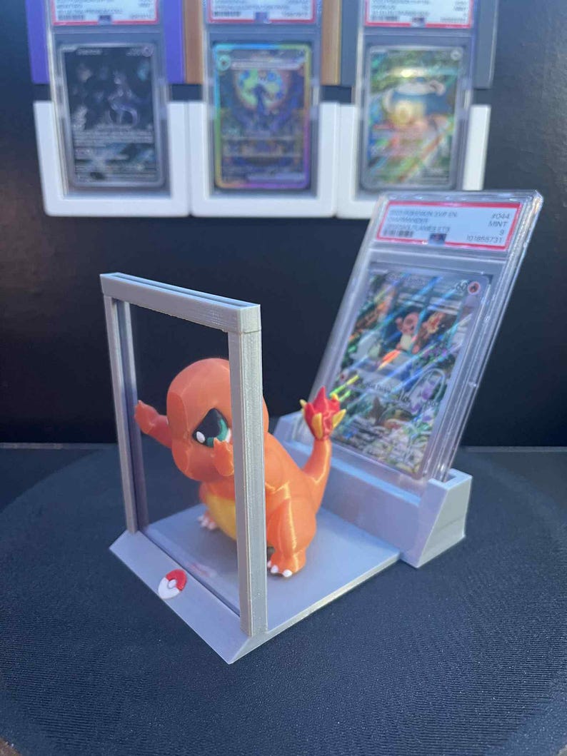 Charmander and Pidgey graded-card window display product view 7