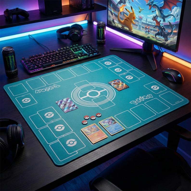 Two-Player TCG Battle Mat