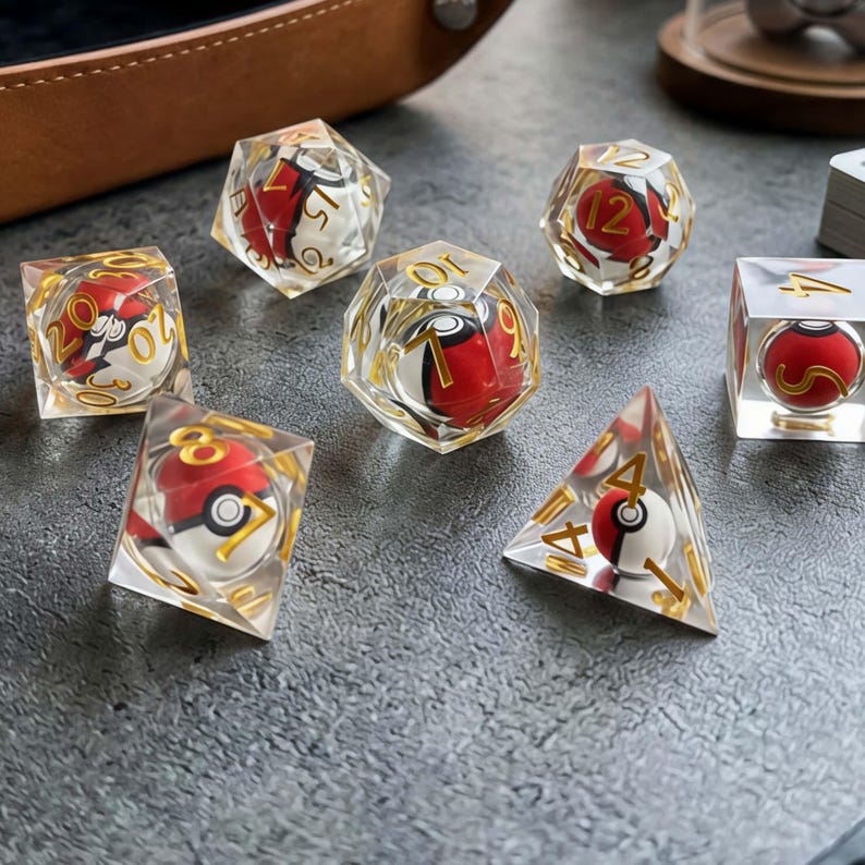 Seven-Piece Resin Dice Set product photograph