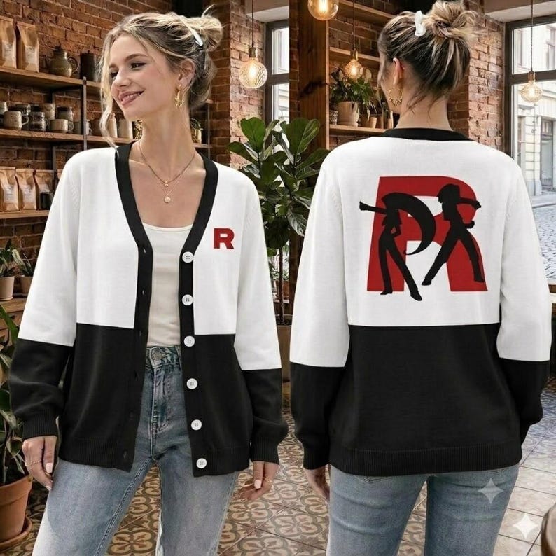 Team Rocket Knitted Cardigan