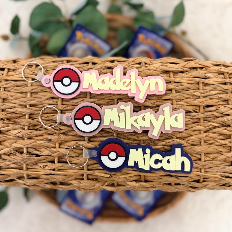 Personalized Pocket Monster Name Tag product photograph