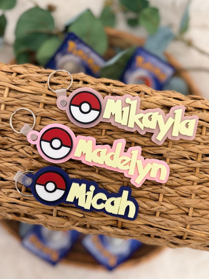 Personalized Pocket Monster Name Tag product photograph