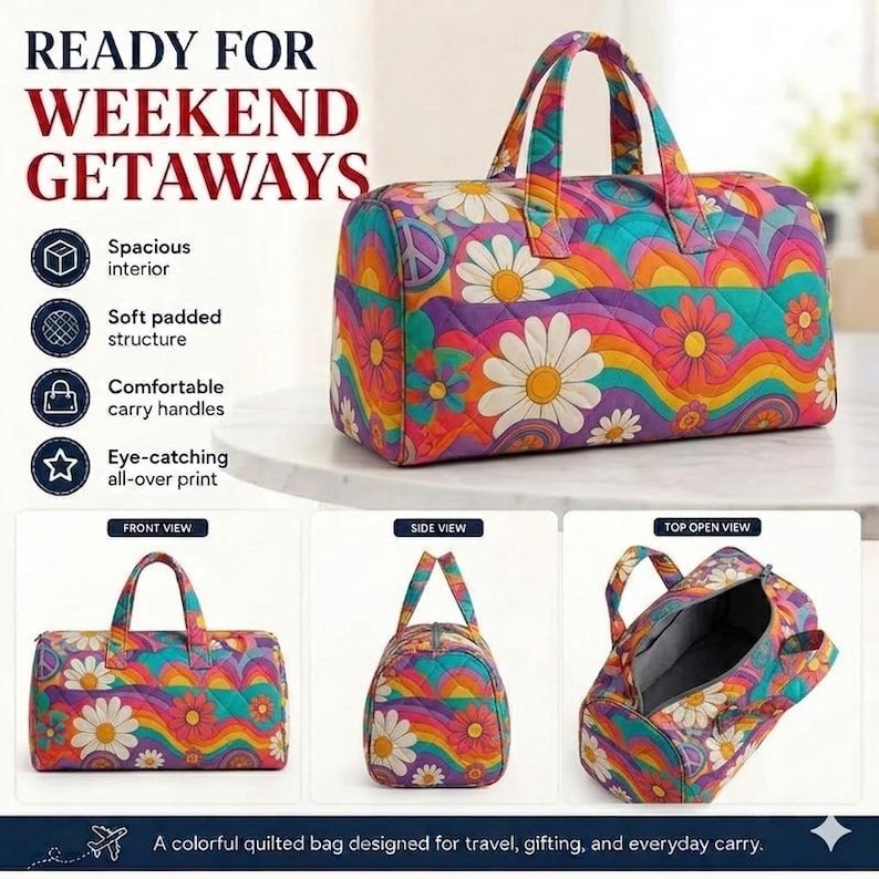 Pikachu and Friends weekender travel bag product view 4