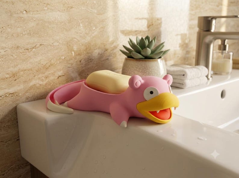 3D Printed Character Soap Saver product photograph