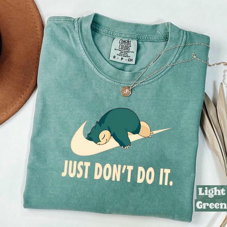 Snorlax-inspired Just Don’t Do It graphic Comfort Colors shirt