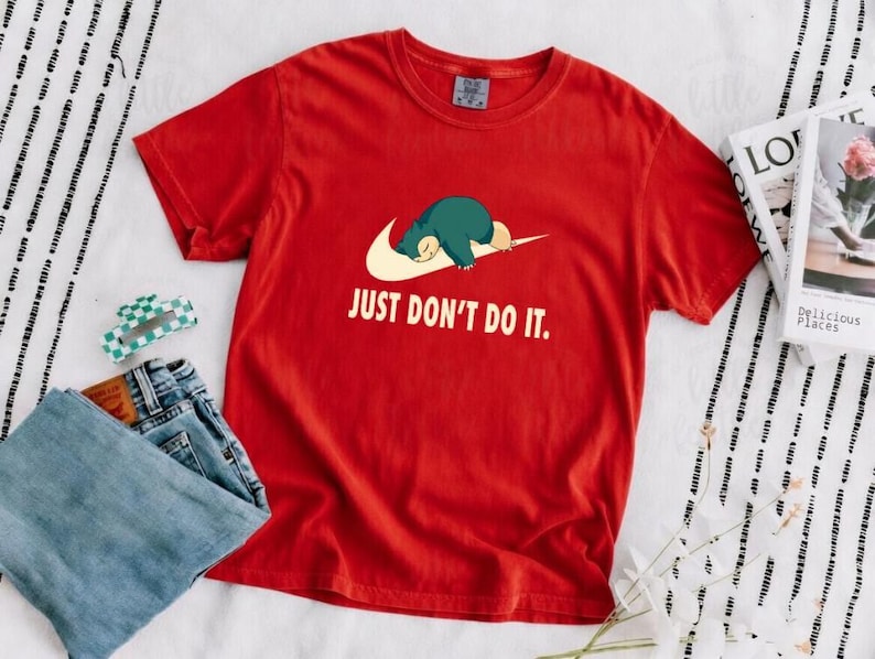Snorlax Just Don’t Do It shirt product view 3