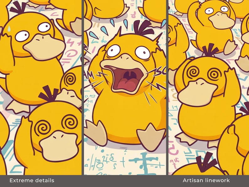 Psyduck Water-Type Desk Mat product photograph